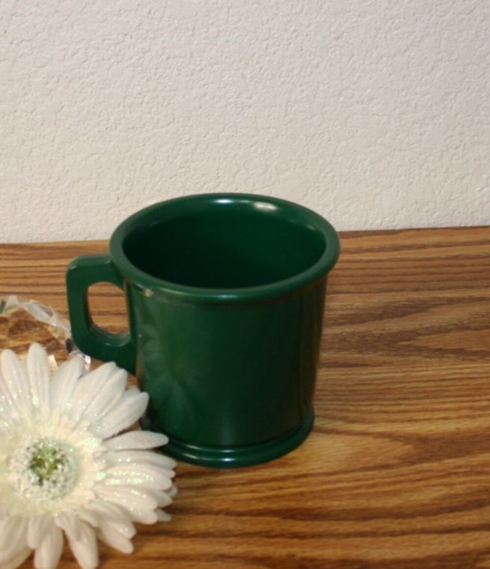 Marvy Rubber Shaving Mug Green Barber Shop Wet Shave Cup Grooming Tool